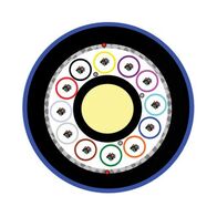 Fibre Optic Cable 12 Core OM3 | Mini Loose Tube | Blue Nylon Jacket by MSS