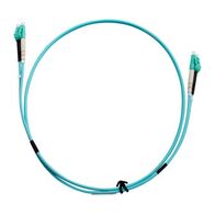 Fibre Patch Lead LC-LC OM3 | 0.5 Metre | Aqua LSZH | 2mm Duplex by MSS