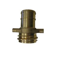 Brass 65mm Male QLD Thread Tail Coupling | Durable Brass Construction | Compatible with 64mm Lay Flat Hose | Reliable Hose Coupling by Firebox
