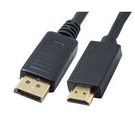 DisplayPort to HDMI Cable 1.8m | High-Speed | 4K Support | Gold-Plated Connectors by Cable Active