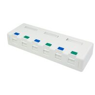 Surface Mount Box 6 Port Shutter | Durable Design | Easy Installation | Versatile Use by MSS