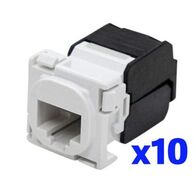 CAT6A UTP Workstation Outlet | White Finish | High-Speed Connectivity | Easy Installation by Brand