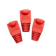 Strain Relief Boot RJ45 | Red | 10 Pack | Durable Design by Matchmaster