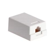 Surface Mount Box for Cat5E | 1 Way | 8P8C | White by Unbranded