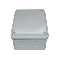 Adaptable Box PVC With Knockouts 75 x 75 x 50mm Grey