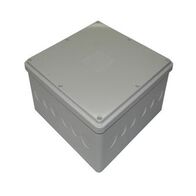 Adaptable Box PVC With Knockouts 225 x 225 x 100mm Grey