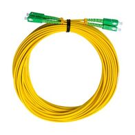 MSS Fibre SCA - SCA Singlemode 10 Metre Yellow LSZH 3mm Duplex Fibre Patch Lead