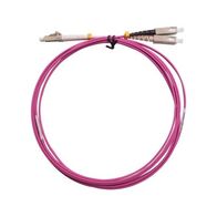 Fibre Patch Lead SC to LC | 2 Metre | OM4 | LSZH 2mm Duplex | Erika Violet by MSS