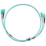 Fibre Patch Lead SC-SC OM3 2 Metre | Aqua LSZH | 3mm Duplex by MSS