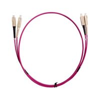 Fibre Patch Lead SC-SC OM4 | 5 Metre Length | Pink LSZH | 3mm Duplex by MSS