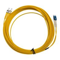 MSS Fibre ST - LC Singlemode 10 Metre Yellow LSZH 2mm Duplex Fibre Patch Lead