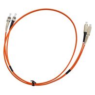 MSS Fibre ST - SC OM1 1 Metre Orange LSZH 3mm Duplex Fibre Patch Lead