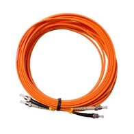 MSS Fibre ST - ST OM1 15 Metre Orange LSZH 3mm Duplex Fibre Patch Lead