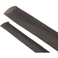 Expanding Polyester Braid Sleeve 15-27mm | 100m Length | Durable & Flexible | Black by Unbranded