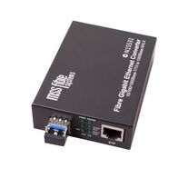 Fiber Ethernet Media Converter | 10/100/1000 Mbps | 1300nm Wavelength | 2km Range by Unspecified Brand