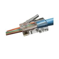 CAT6 Unshielded Feed Through Plug | Pack of 25 | Easy Installation & Reliable Performance by Brand
