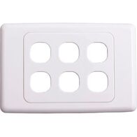 Wall Plate 6 Gang | Durable Design | Easy Installation | Versatile Use by BrandName