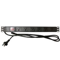 Power Rail Horizontal PDU 6 Way | 6 Outlets | Surge Protection | Compact Design by Matchmaster
