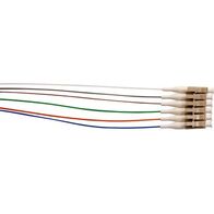 Fibre Pigtails 6-Fibre LC 900um | OM1 62.5um | High Performance & Durable | 6 Pack by MSS