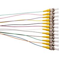 MSS Fibre SM 9um 12-Fibre ST 900um Pigtails - 12 Pack