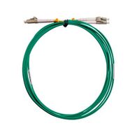 Fibre Patch Lead LC-LC OM4 3 Metre | Green LSZH | 2mm Duplex by MSS