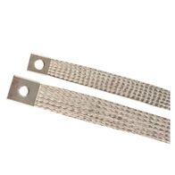 300A Copper Braid 450mm Long Two 12mm Studs