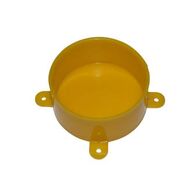 Disposable Lid with Lugs for Junction Boxes Yellow