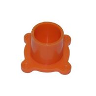 FITTING MINI LOCATING FLANGE 32MM ORANGE