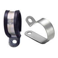 GAL STEEL P CLIP WITH PVC INSERT M12