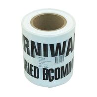 TAPE UNDERGROUND COMMS NON-DETECTABLE 150MM X 100M WHITE