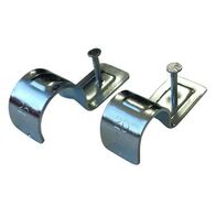 Saddle Half Zinc Plated with Nail 25mm