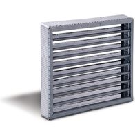 Intumescent Fire Damper Square | Rigid Steel Frame | Up to 2 Hours Fire Protection | Airflow Through Fire-Rated Walls by Allvent