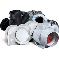 Heat Transfer Kit 3 | 264 L/s Airflow | 52 dBA Noise Level | Insulated Ducts by Allvent