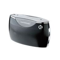 Portable AC/DC Radio | AM/FM with Built-in Antenna | Compact & Battery Operated | Black by GAF