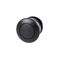 Mushroom Push Button Switch | Maintained Actuator | Black Head & Titanium Bezel | Eaton