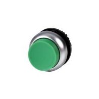 Momentary Pushbutton Switch | Green Color | Titanium Bezel | Custom Labeling by Eaton