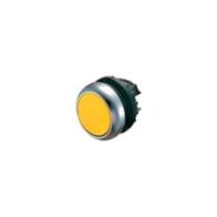 Illuminated Push Button Switch | Maintained Operation | Yellow Color | Titanium Bezel by Eaton