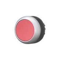 Industrial Control Pushbutton Red | Momentary Flat Design | Titanium Bezel | Compact Size by Eaton