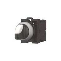 Industrial Selector Switch | Maintained 2-Position | Thumb-Grip & Titanium Bezel | Eaton