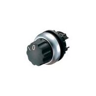 Eaton M22 Selector Switch | Rotary Head with 2 Positions | Titanium Bezel | Durable Design by Eaton
