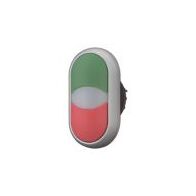 Double Actuator Pushbutton Switch | Momentary Operation | Non-Flush Design | White Lens Options by Eaton
