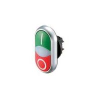 Double Actuator Push Button Switch | Momentary Operation | Non-Flush Design | White Lens with Indicators by Eaton