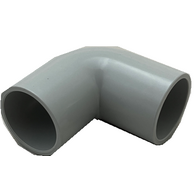 90 Degree Elbow 20mm Conduit Fitting | Durable Plastic | Small Grey Design by GTS