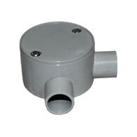 20mm Right Angle Shallow Junction Box | Durable Plastic | Compact Design | Easy Installation by GTS