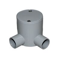 Right Angle Deep Junction Box | 25mm Size | Durable Plastic | Easy Conduit Direction by GTS