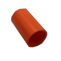 25mm Solid Coupling | Durable Plastic | Bright Orange Color | Secure Connection by GTS