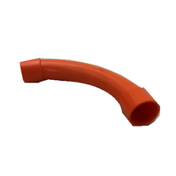 32mm Standard Bend Conduit Fitting | Durable Plastic | Bright Orange Color | Electrical Applications by GTS