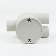 20mm Shallow J Box Y Style | Durable Plastic | Compact Design | Electrical Conduit by GTS