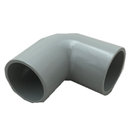 90 Degree Elbow 25mm Conduit Fitting | Durable Plastic | Small Grey Finish by GTS