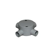 20mm Four Way Shallow Junction Box | Durable Construction | Space-Saving Design | 4 Entry Points | GTS